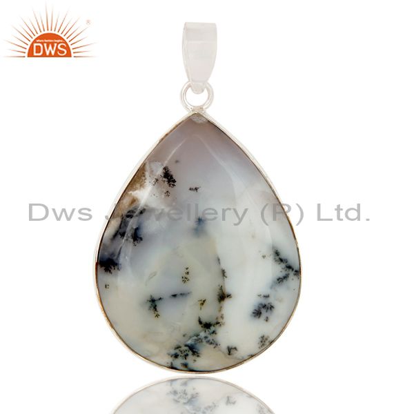 Dendrite high quality opal sterling pendant