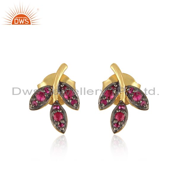 Flipkartcom  Buy Platear Ruby Stone Earrings Ruby Silver Earring Set  Online at Best Prices in India