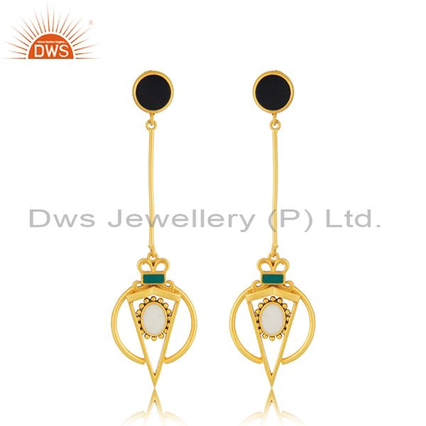 Source 80247 xuping jewelry fashion earrings Wholesale gold hoop dubai 24k gold  plated earrings diamond jewelry on malibabacom