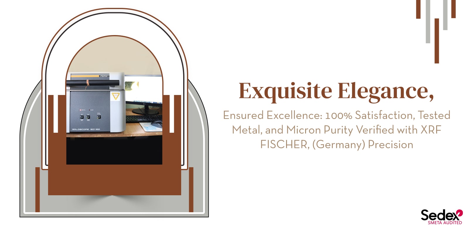 Exquisite Elegance, Ensured Excellence: 100% Satisfaction, Tested Metal, and Micron Purity Verified with XRF FISCHER(Germany) Precision