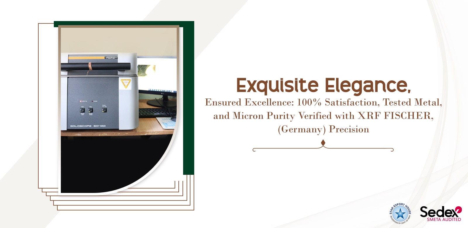 Exquisite Elegance, Ensured Excellence: 100% Satisfaction, Tested Metal, and Micron Purity Verified with XRF FISCHER(Germany) Precision