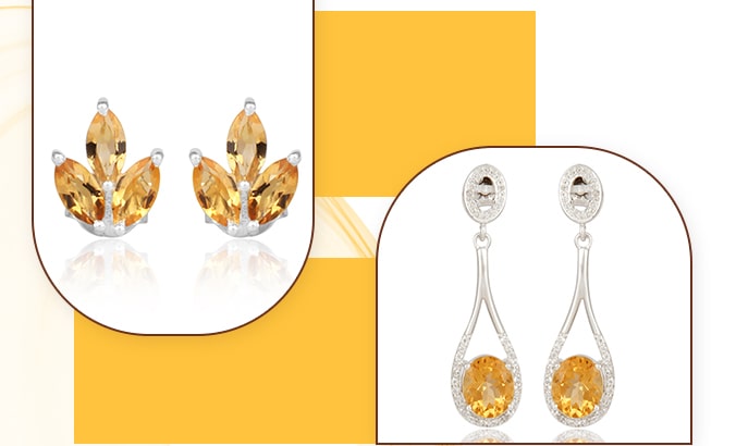 Citrine Earrings Wholesale