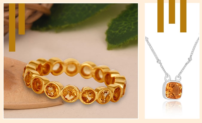 November Birthstone's Citrine Jewelry