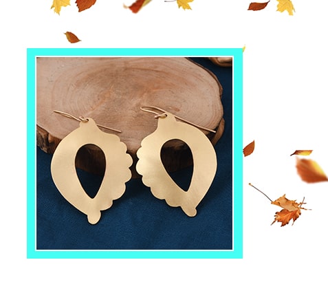 Leaf Earrings Autumn Season