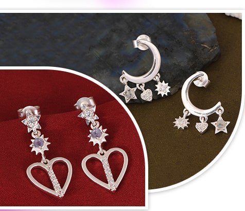 Valentines Day Earrings for Girls