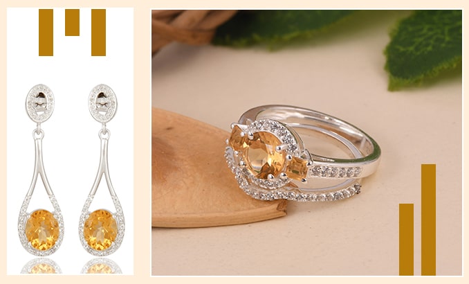 Wholesale November Birthstone's Citrine Jewelry Wholesale Supplier